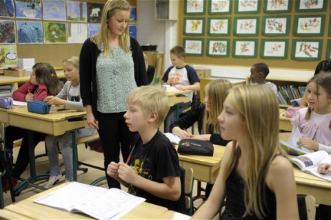 Học sinh Phần Lan thường bắt đầu giờ học trên lớp vào lúc 9h sáng. Ảnh: Riku Isohella.
